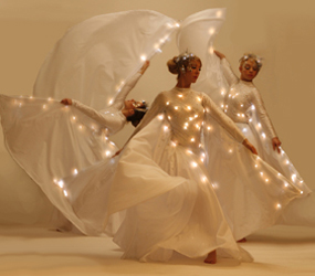 LED WING DANCERS -CLASSICAL -Wedding entertainment -WINTER WONDERLAND ICE LIGHT DANCERS LONDON, MANCHESTER, BIRMINGHAM
